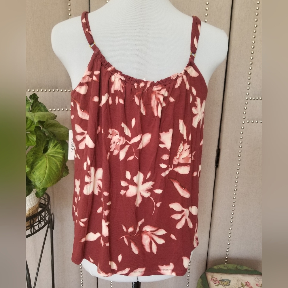 Soma Cool Nights Shirred Neckline Cami Vermillion - Picture 3 of 11